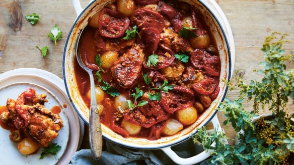 Simple and hearty: Chicken Marengo is made for feeding family and friends.