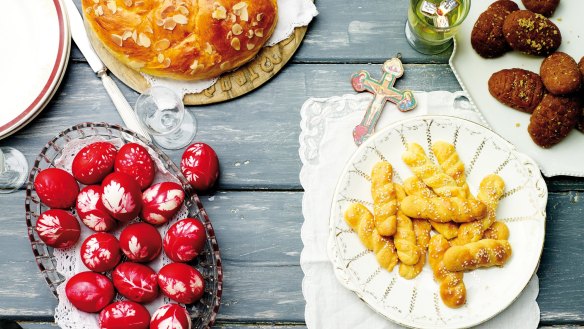 Easter treats: Make a big batch of traditional Greek koulourakia biscuits. 