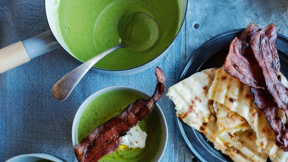 Bacon and pea soup.