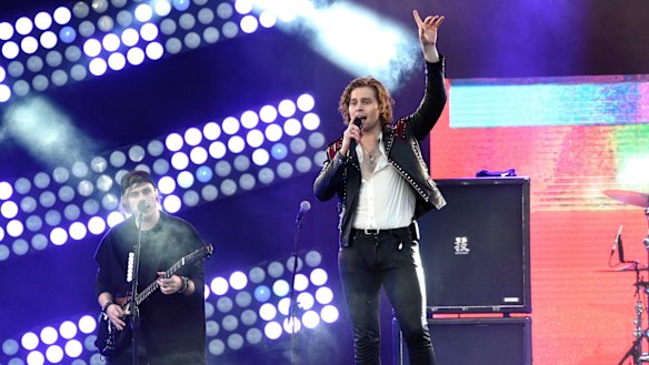 The band's first hit song, She Looks So Perfect, was released in 2014. 