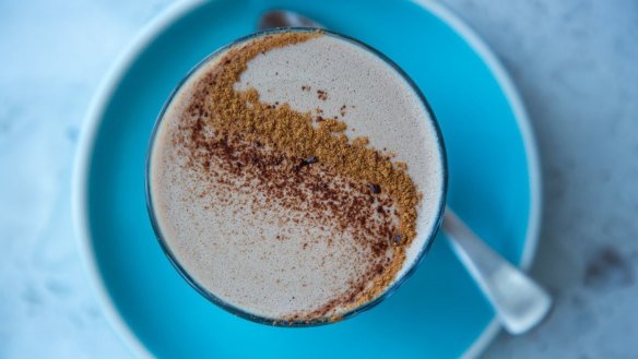 The mushroom hot chocolate is a sweeter twist on the mushroom latte.