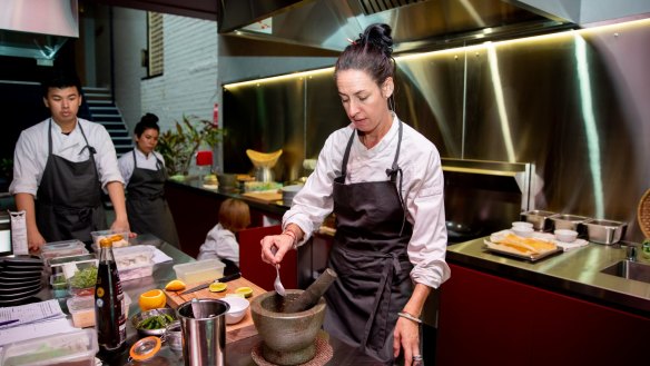 Owner-chef Annita Potter at her Woolloomooloo venue.