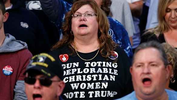 Supporters of Republican presidential candidate Donald Trump.