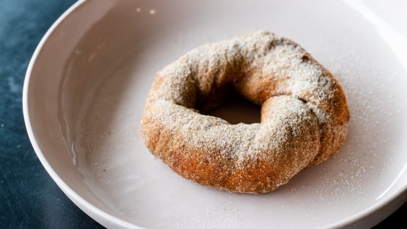 A plain cinnamon doughnut.  