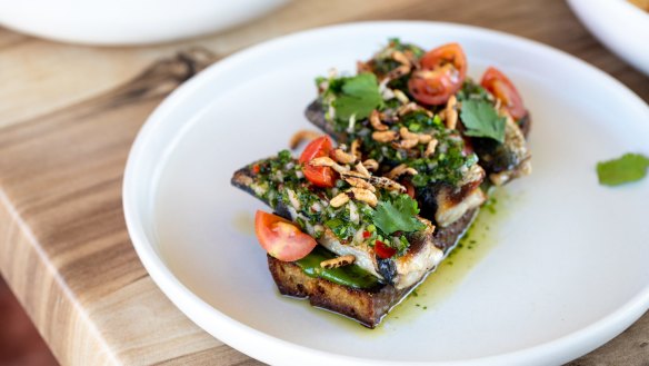 Sardines on toast. 