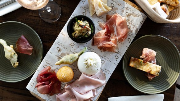 The beloved Baccomatto Osteria's taste of Italy.