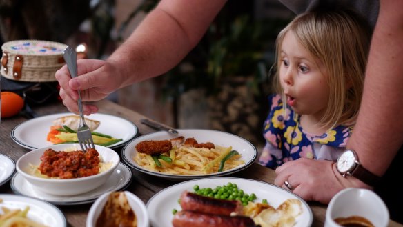 Kids' pub grub at the The Unicorn Hotel.