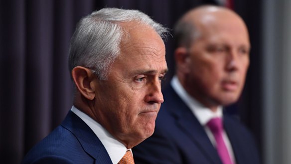 Prime Minister Malcolm Turnbull and Minister for Immigration Peter Dutton.