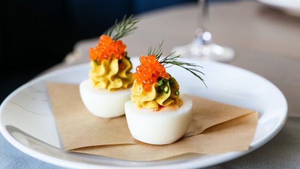 Memorable: Cafe Paci's spicy, buttery, devilled egg with sparkles of trout roe.
