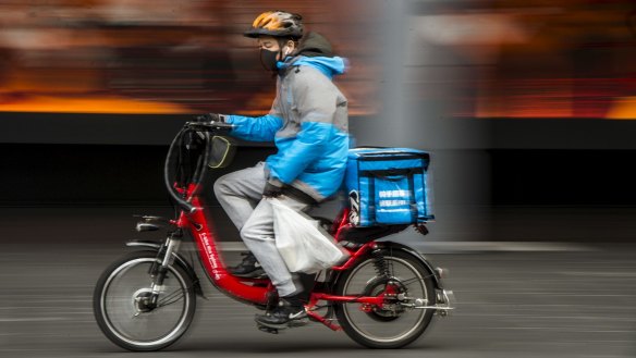Food delivery riders ruled the streets in 2020.