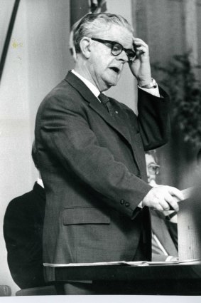 Academic and former department secretary Sir John Crawford in 1971.