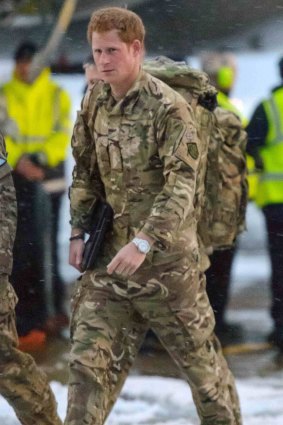 Prince Harry returns to Britain in January 2013 from his posting to Afghanistan.