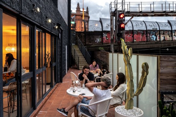 Tacos Muchachos started life as a pop-up and has found a new home in the newly refurbished boutique hotel Hacienda Hotel.