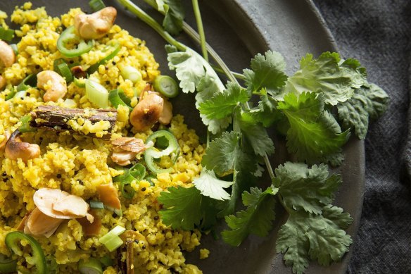 Light and steamy: Devotees of cauliflower rice say it's heaven for those who can't eat grains.