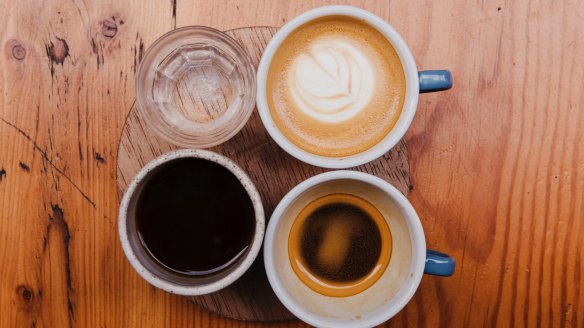 Cavalier's coffee tasting flight. 