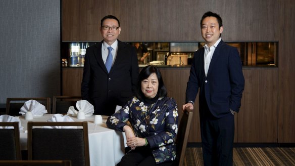 Golden Century owners Eric and Linda Wong, and son Billy, pictured in 2018.