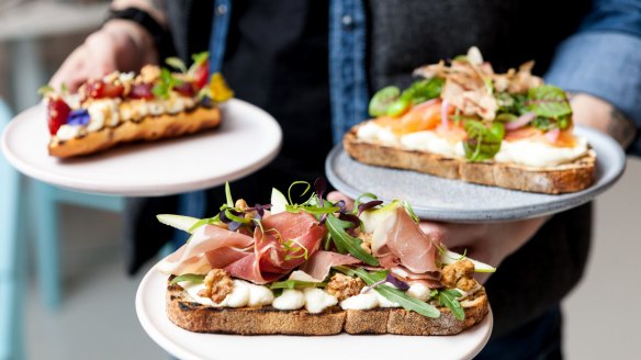 At White Mojo Plus+, toast comes with lavish toppings. 