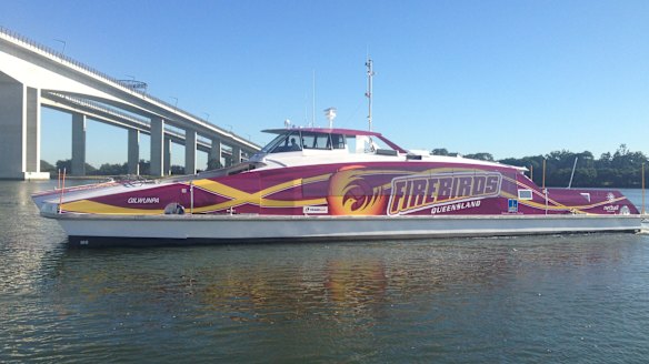 Brisbane City Council has honoured netball superstars the Queensland Firebirds with artwork on the latest addition to its CityCat fleet.