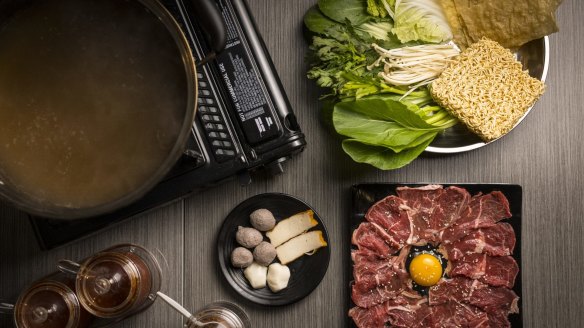 The Cambodian-style hot pot for two.