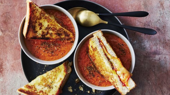 Spice up your soup and sandwich combo with kimchi and gochujang.