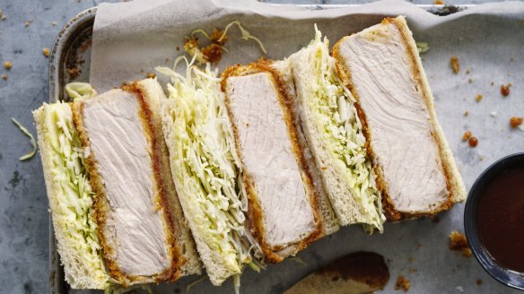 Katsu finger sandwiches are an on-trend option.