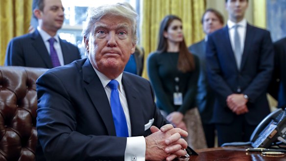 US President Donald Trump has not yet signed the draft order.