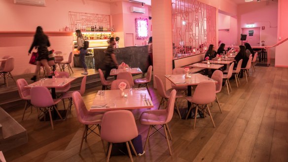 Pink: The Restaurant uses all the colours in the Barbie palette. 