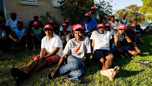Migrant workers from Vanuatu meeting over the company's action.