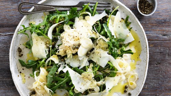 Rocket and pickled fennel salad.