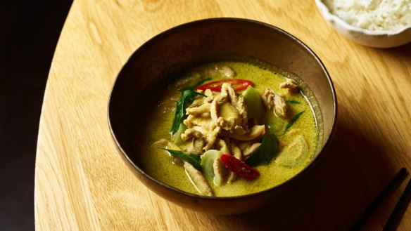 Chat Thai's gaeng keaw gai avoids all green chicken curry cliches.