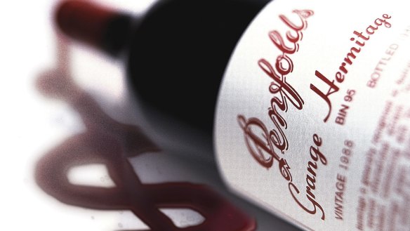 Penfolds Grange Hermitage, one Australia's highest quality red wines.
