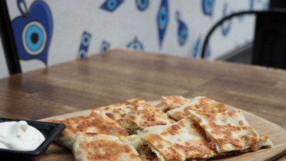 Gozleme is made to order at Goz City in the CBD.