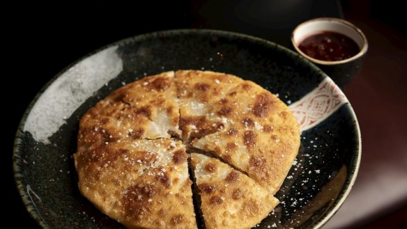 Follow these steps to find out how to make Spice Temple's lamb and cumin pancakes at home.