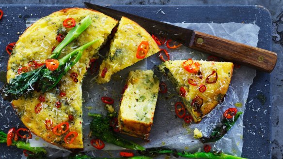 Sick of zucchini slice? Try this broccoli cake.