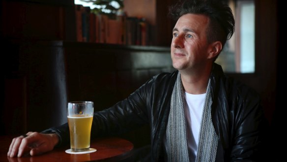 Brisbane-based Chef Ben Russell enjoying a Pale Ale at the Hollywood Hotel in Surry Hills. 