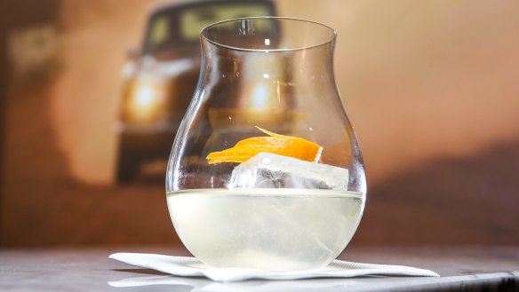 White vermouth releases its subtleties with only ice and lemon for company.
