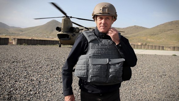 Prime Minister Malcolm Turnbull during a recent visit to troops in Afghanistan.