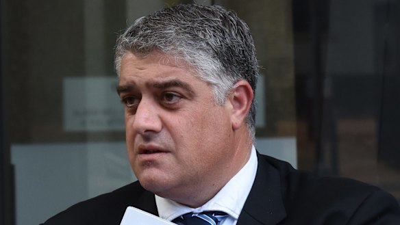 Nick Di Girolamo outside the Supreme Court.