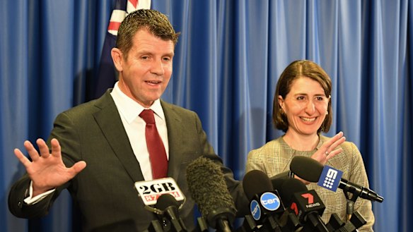 NSW Premier Mike Baird and Treasurer Gladys Berejiklian want to privatise the land titles registry. 