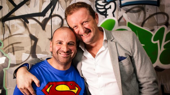 George Calombaris and Troy McDonagh, chief executive of Made Establishment Group
