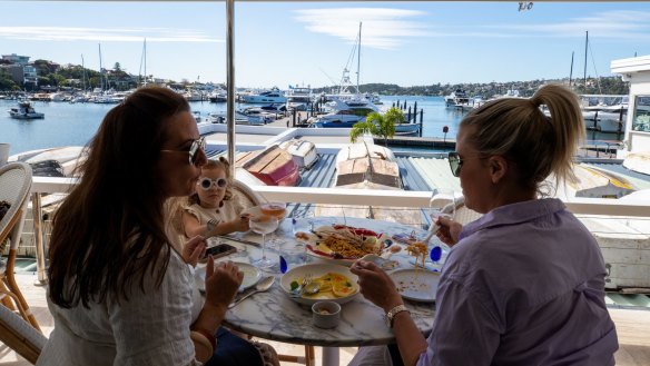 The new Boathouse restaurant and kiosk at Rose Bay.