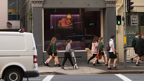 The Star Massage parlour in Sussex Street.