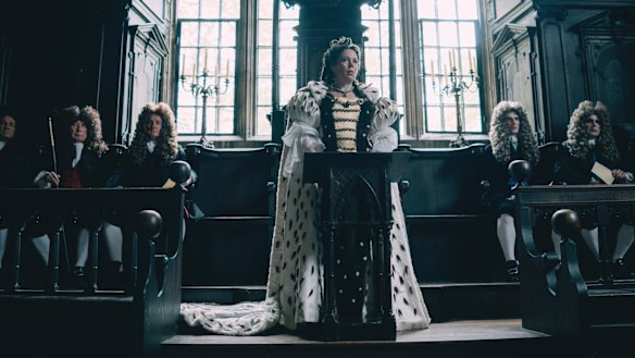 Olivia Colman in a scene from the The Favourite, which will resonate with many people on a personal level. 