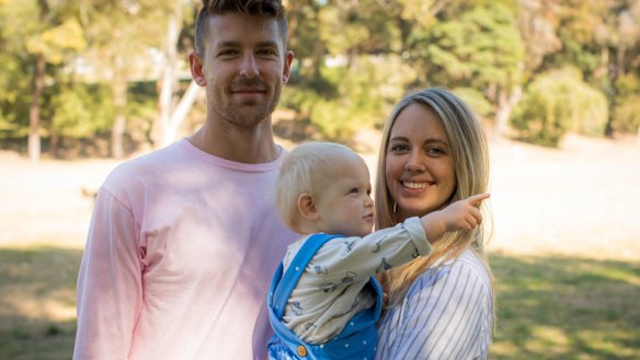 Matthew and Ashleigh Churchill, founders of Minimnt, with their daughter Skye.