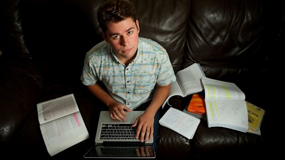 Melbourne student Tom Steel, 23, says he and his peers have to stay in education for longer just to stay competitive in the job market.