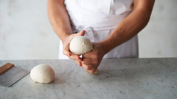 Shaping the dough step 4: Repeat this procedure to make more balls.