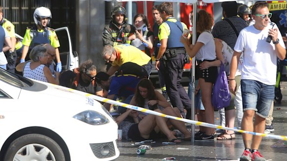 Emergency services have told people to avoid the area.