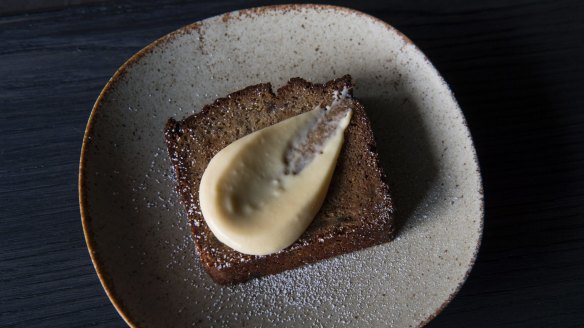 Miso banana bread with yuzu curd, Edition Haymarket, Steam Mill Lane, Haymarket.