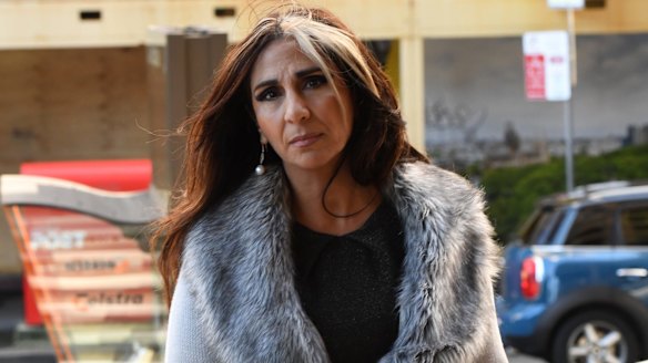 Psychic Nevine Rottinger at the Supreme Court. Rottinger gave advice to chairman of collapsed stockbroker BBY.