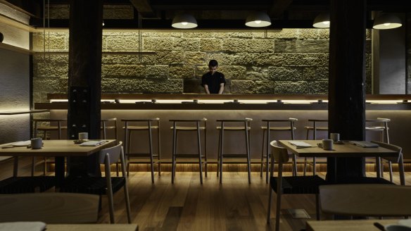 Bay Nine Omakase has some tables for customers who don't want to perch on stools.